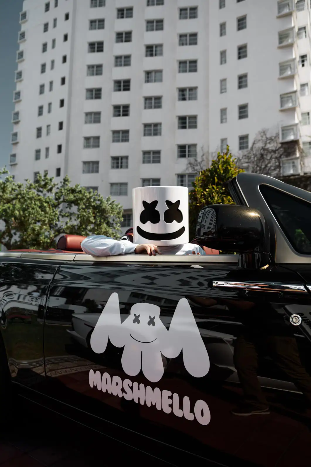 marshmello rolls royce dawn rental mph club exotic car rentals