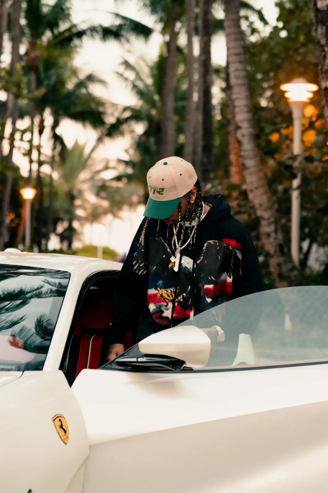 tyga in ferrari 812 superfast from mph club