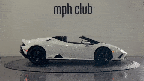 White Lamborghini Huracan Evo rental
